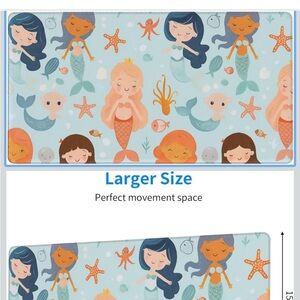 Mermaid mouse pad mat - oversized